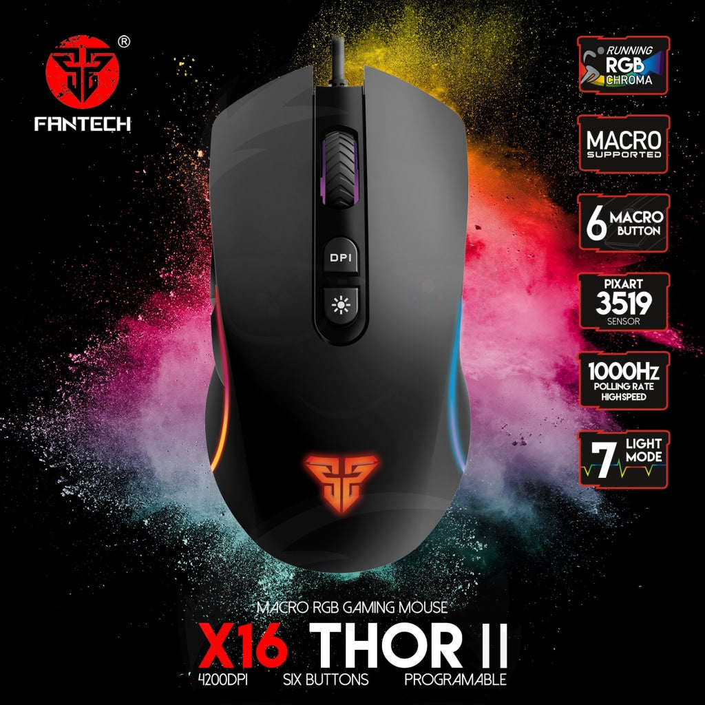 FANTECH X16 THOR II GAMING MOUSE FANTECH X16 THOR II GAMING MOUSE